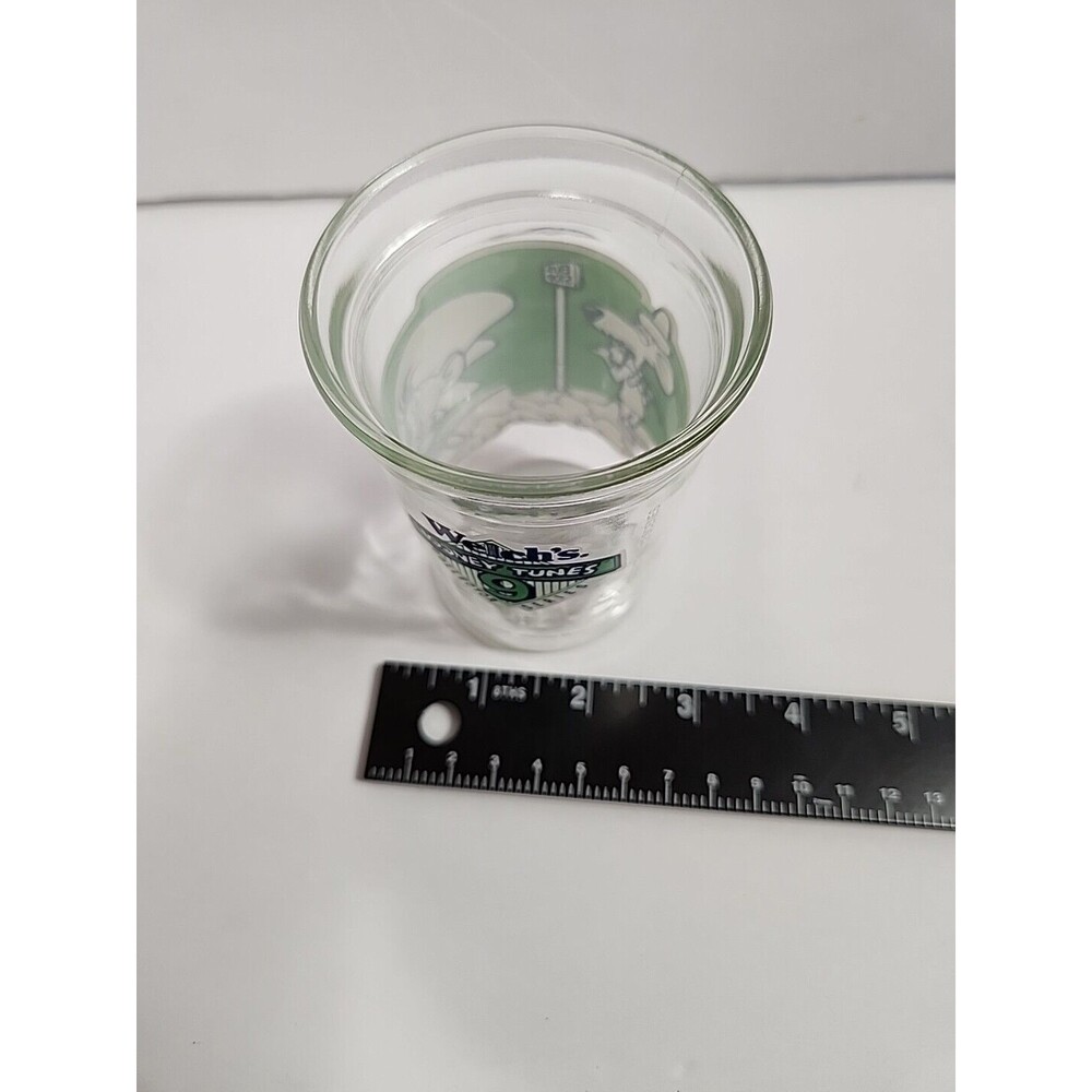 1994 Warner Brothers Looney Tunes Green Jelly Jar Speedy Gonzales 4" Glass - Picture 10 of 10